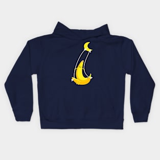 Banana on the swing Kids Hoodie